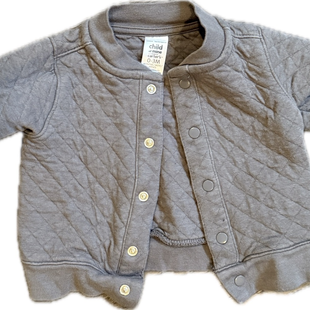 Carter’s Gray Quilted Baby Jacket